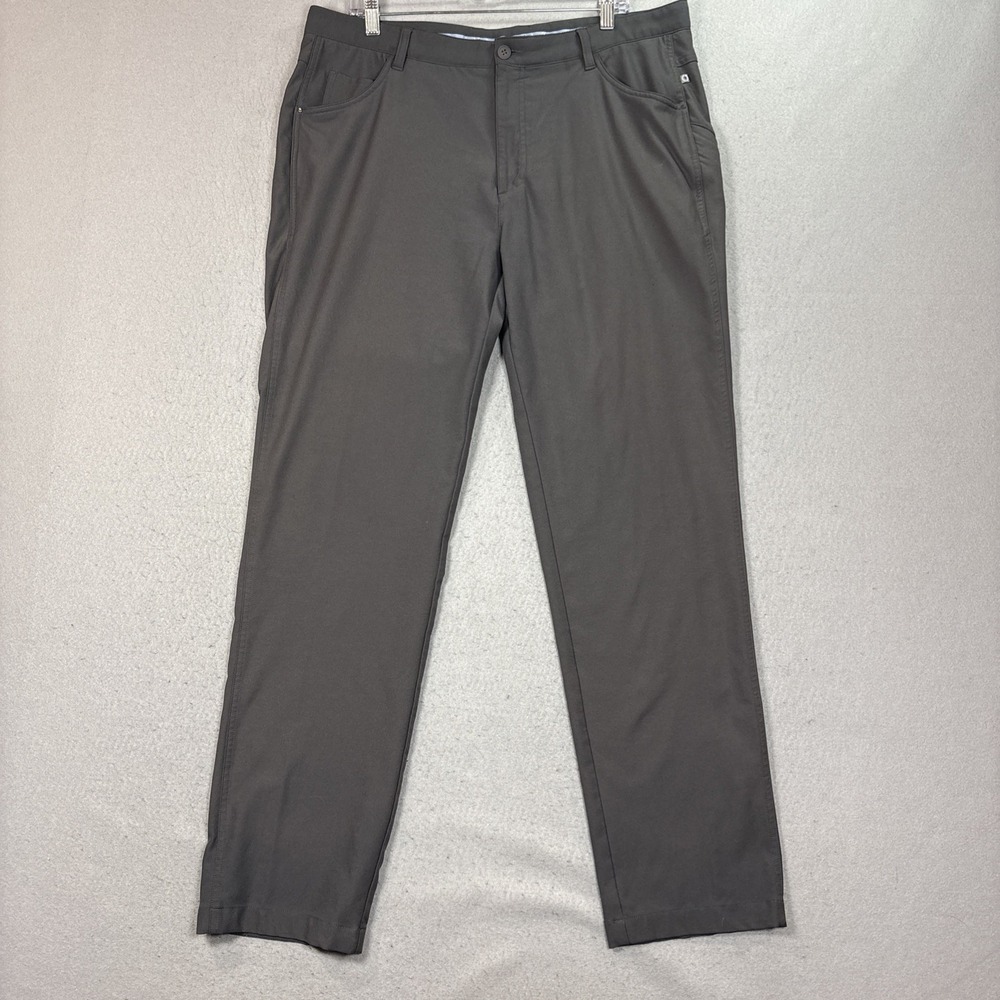 Ping Golf Pants Men 38x33 Sensor Cool Travel Straight Stretch Gray Performance